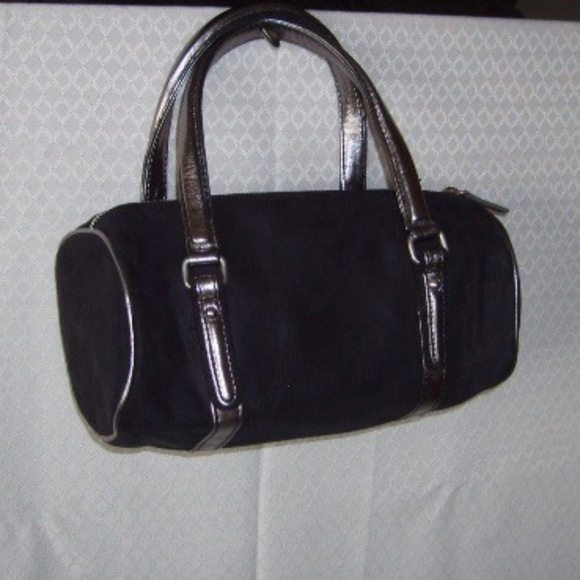 Victoria's Secret Handbags - Bag Victoria's Secret Ultra Suede Black/Metallic Trim